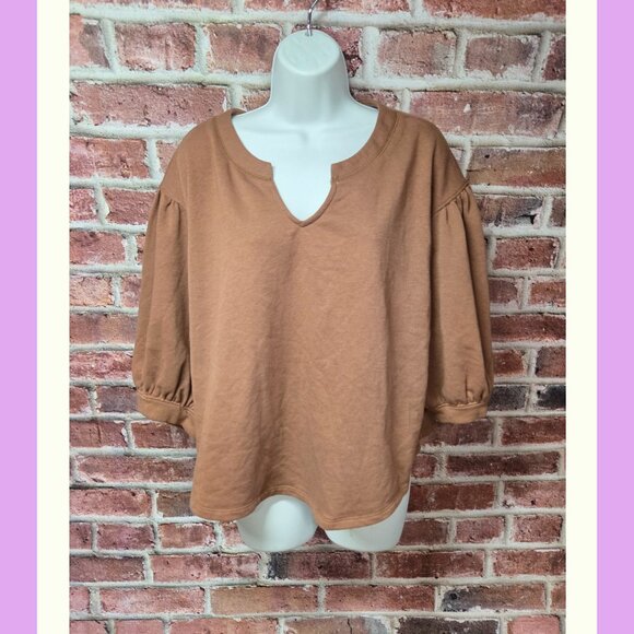 Women's A.N.A. A New Aproach Cozy Knit Top Size 0X - Picture 1 of 7